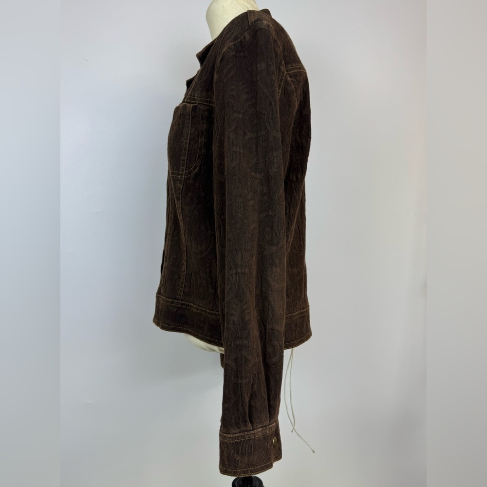 Equestrian 
Brown Women's Button-Front Jacket - Picture 4 of 16